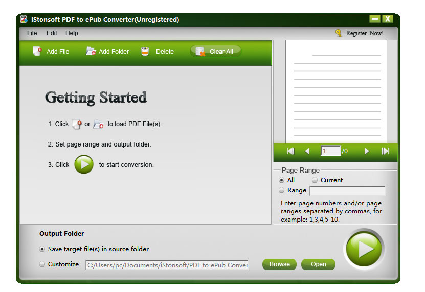 Click to view iStonsoft PDF to ePub Converter 2.1.0 screenshot