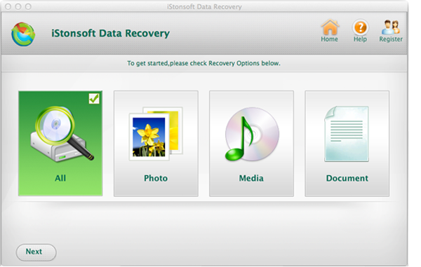 run mac undeleted recovery software to recover deleted files on mac
